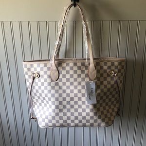NEW w/ tags Daisy Rose  X Katy Checkered Tote
